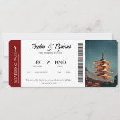 搭乗券誕生日フライトギフト券の写真 招待状 (正面)