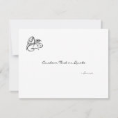 搭乗券風のSave the Date セーブザデート (裏面)