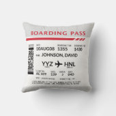 搭乗券 – グレー クッション (裏面)