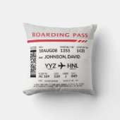 搭乗券 – グレー クッション (正面)