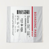 搭乗券 – グレー タペストリー (正面(横))