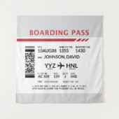 搭乗券 – グレー タペストリー (正面)