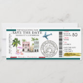 搭乗券 |サプライズ送信先誕生日 招待状 (正面)