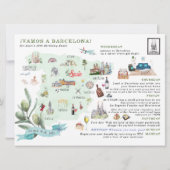 搭乗券 |スペインの週末 招待状 (裏面)