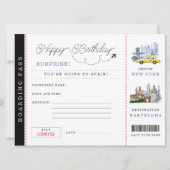 搭乗券 |スペインの週末 招待状 (正面)