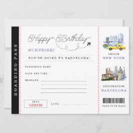 搭乗券 |スペイン招待状 招待状