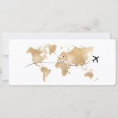 搭乗券 バースデー 旅行 航空券 招待状 (裏面)