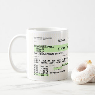 搭乗券 – レトロ コーヒーマグカップ