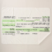 搭乗券 – レトロ シェルパブランケット (正面(横))