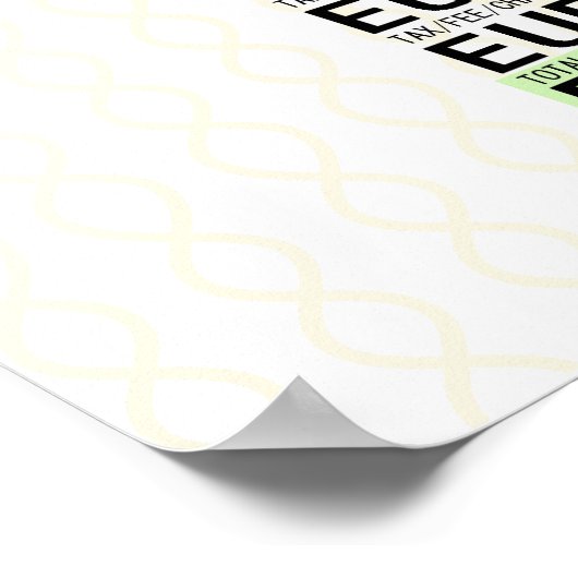 搭乗券 – レトロ ポスター (角)