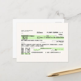 搭乗券 – レトロ ポストカード