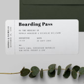 搭乗券。宛先チケット結婚旅行 招待状