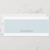 搭乗券(本日最高の賞) 招待状 (裏面)