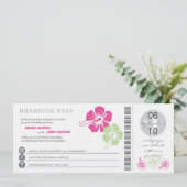 搭乗券 結婚式招待状 招待状 (スタンド正面)