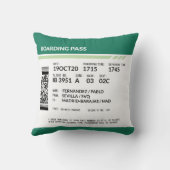 搭乗券 – 緑 クッション (裏面)