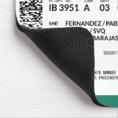 搭乗券 – 緑 マウスパッド (コーナー)