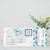 搭乗券 航空便のチケット 招待状 (スタンド正面)