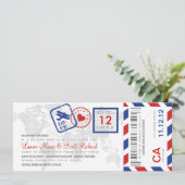 搭乗券 航空便チケット 招待状 (スタンド正面)