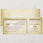 搭乗券 貯める 日付 チケット 船と共に セーブザデート (正面/裏面)