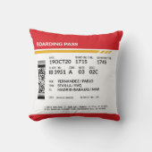 搭乗券 – 赤 クッション (正面)