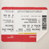 搭乗券 – 赤 シェルパブランケット (正面(横))