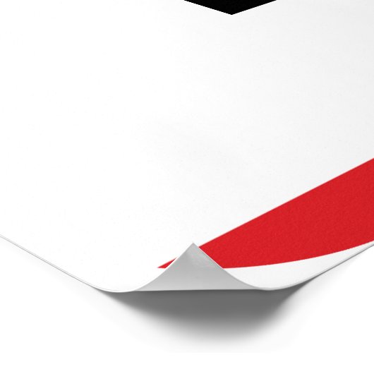 搭乗券 – 赤 ポスター (角)