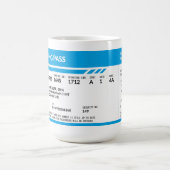 搭乗券(青) コーヒーマグカップ (中央)