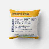搭乗券 – 黄色 クッション (裏面)