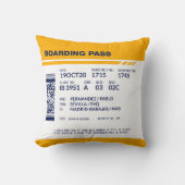 搭乗券 – 黄色 クッション (正面)