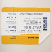 搭乗券 – 黄色 シェルパブランケット (正面(横))