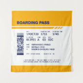 搭乗券 – 黄色 タペストリー (正面)