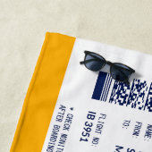 搭乗券 – 黄色 ビーチタオル (インサイチュ)