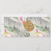 搭乗券 | Pineapple |ビーチブライダルシャワー 招待状 (裏面)