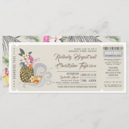 搭乗券 | Pineapple |ビーチリハーサルディナー 招待状
