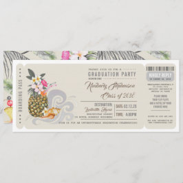 搭乗券 | Pineapple |ビーチ卒業パーティー 招待状