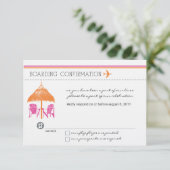 搭乗券RSVPカード 出欠カード (スタンド正面)