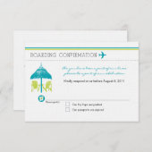 搭乗券RSVPカード 出欠カード (正面/裏面)