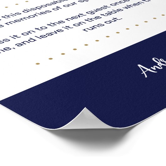 搭乗合結婚式インスタントカメラのサイン ポスター (角)