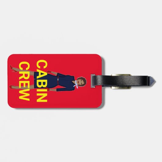 搭乗員の小屋の乗組員のスチュワーデスのメラニン ラゲッジタグ (裏面横)