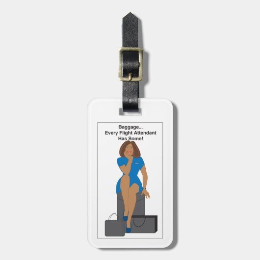 搭乗員の手荷物のアフリカ系アメリカ人 ラゲッジタグ (正面縦)