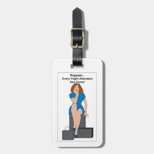 搭乗員の手荷物のショウガ ラゲッジタグ (正面縦)