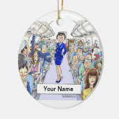 搭乗員-女性 セラミックオーナメント (左)