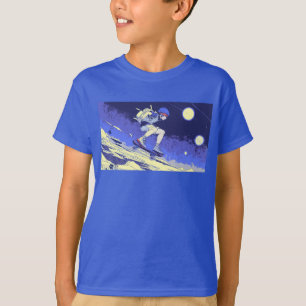 搭乗宇宙 – スケートボーダーデザイン Tシャツ