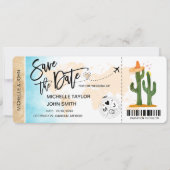 搭乗日メキシコを保存 招待状 (正面)