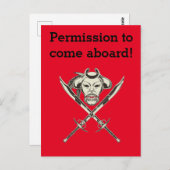 搭乗来許可 ポストカード (正面/裏面)