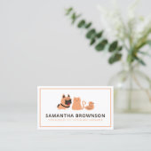 搭乗獣犬キャットバードペットシッター 名刺 (スタンド正面)