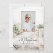 搭乗者慰霊碑ビーチ死記念碑 招待状 (正面)