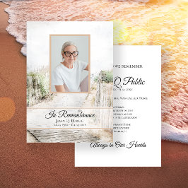 搭乗者慰霊碑ビーチ死記念碑 招待状