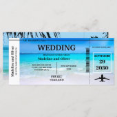 搭乗通過先熱帯ビーチ結婚式 (正面/裏面)