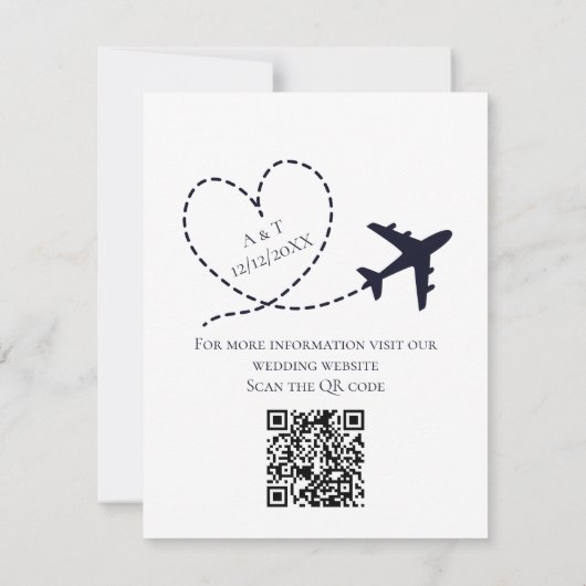 搭乗通過先飛行機ハート結婚ズ セーブザデート (裏面)